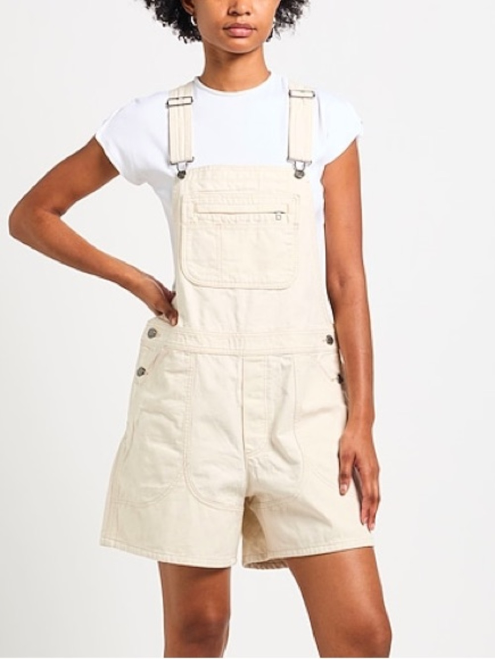 Patagonia Cream Denim Short Overalls